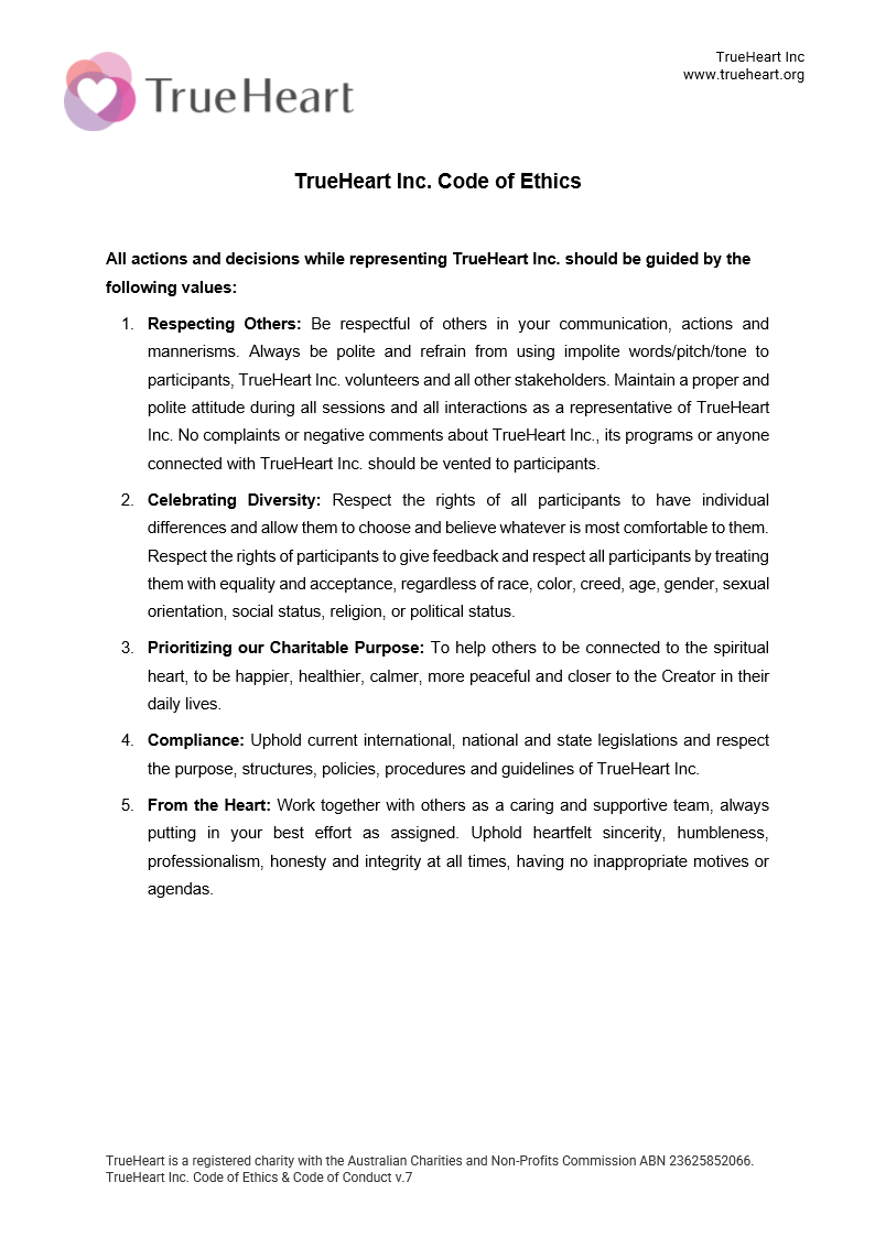 Code of Ethics and Code of Conduct Page 1 of 6