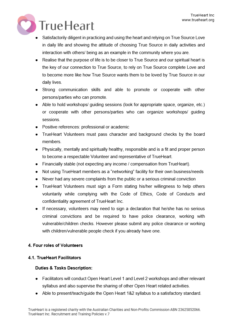 Recruitment and Training Policy Page 3 of 17