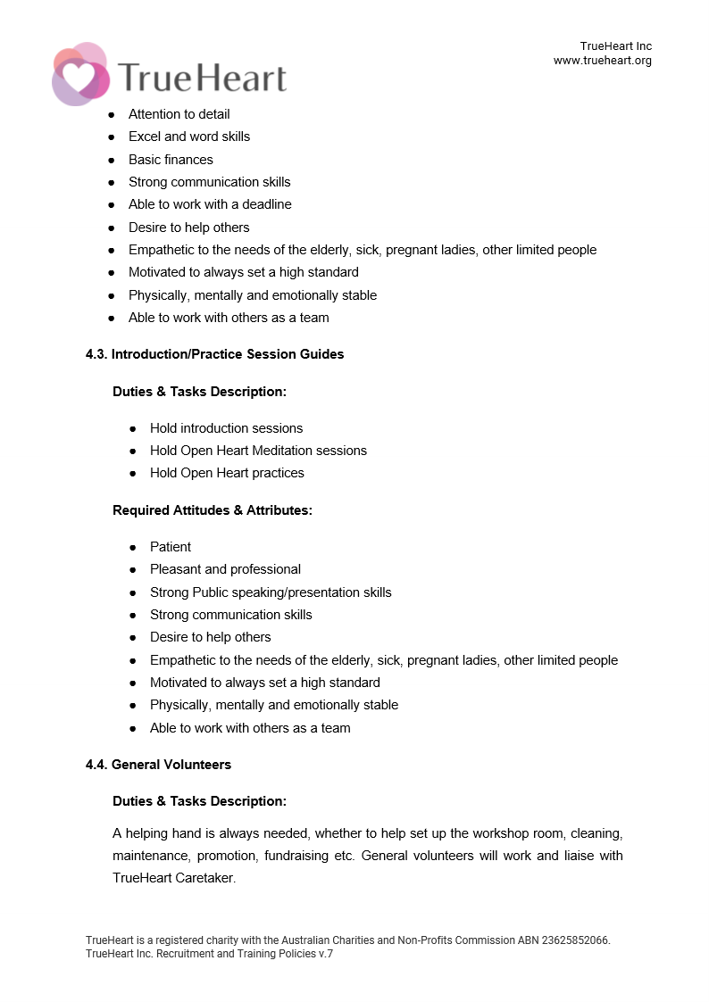 Recruitment and Training Policy Page 5 of 17