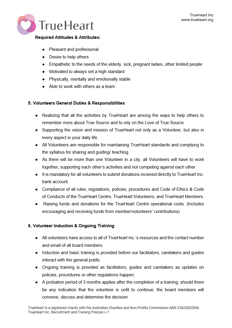 Recruitment and Training Policy Page 6 of 17