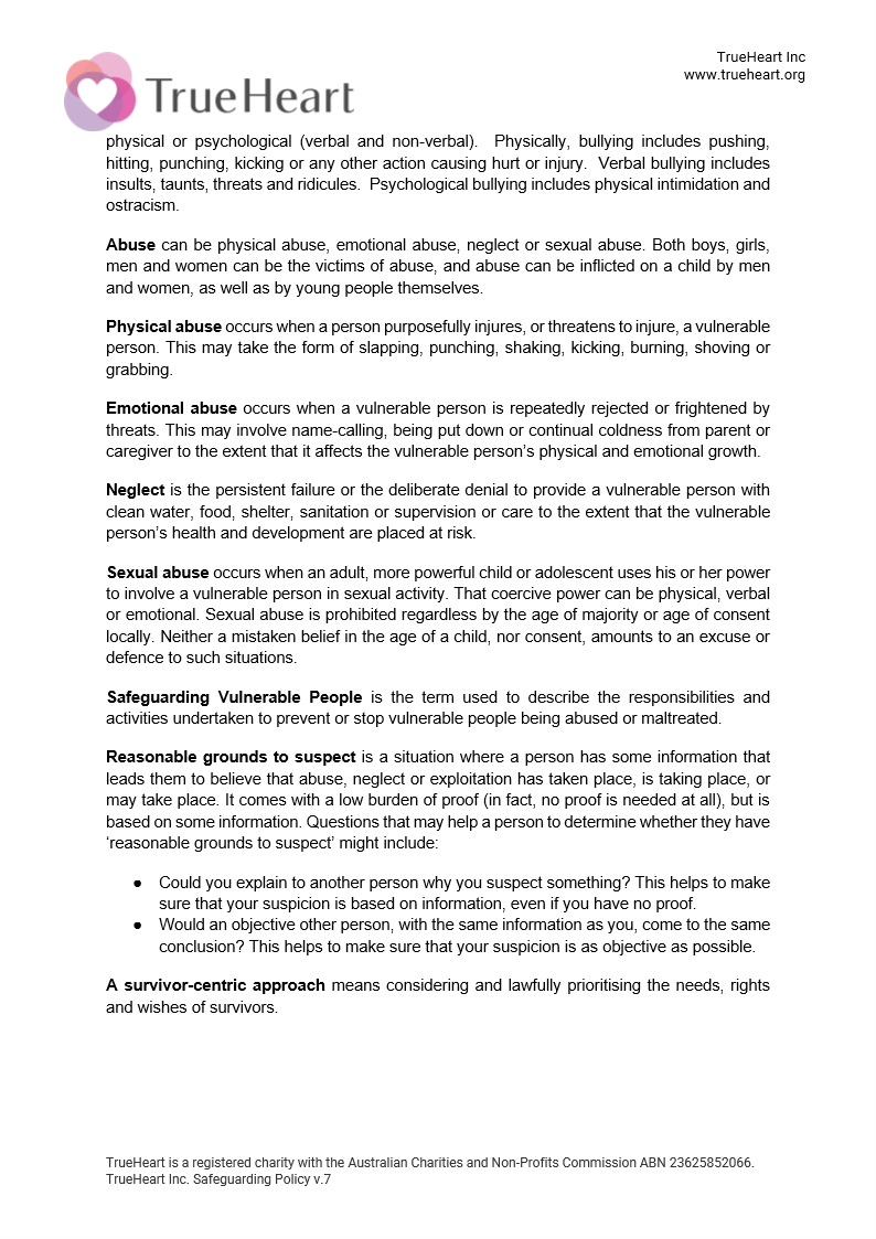 Safeguarding Policy Page 3 of 7