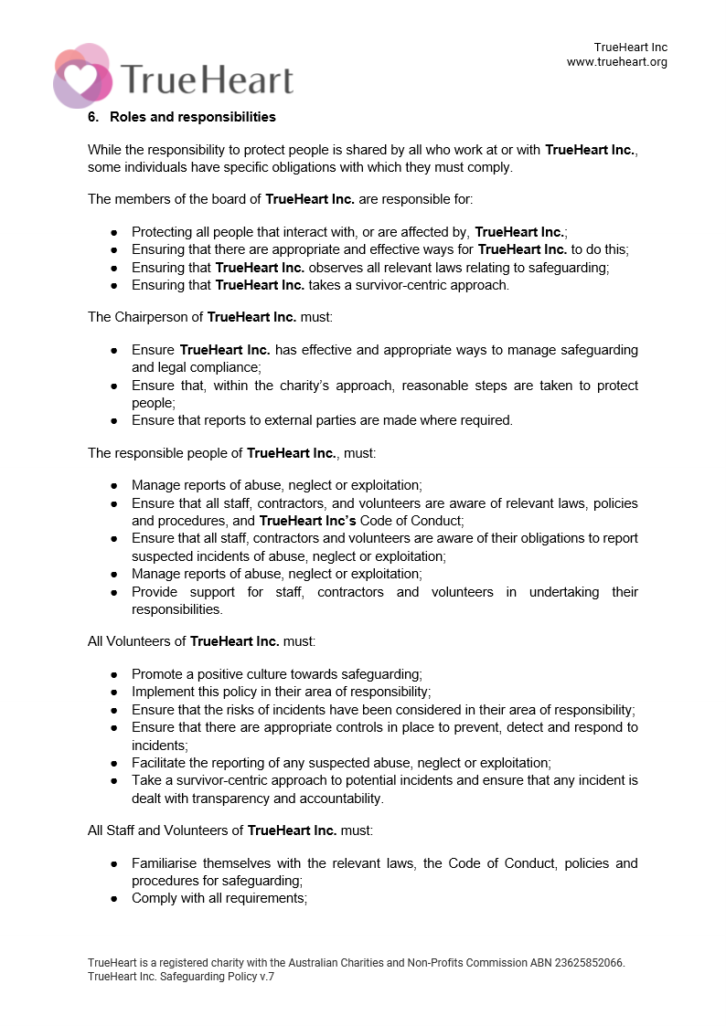 Safeguarding Policy Page 4 of 7